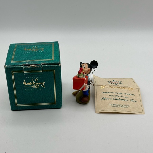 Walt Disney’s Mickey Mouse 1995 Holiday Tree Ornament Present for my Pals - Picture 1 of 10